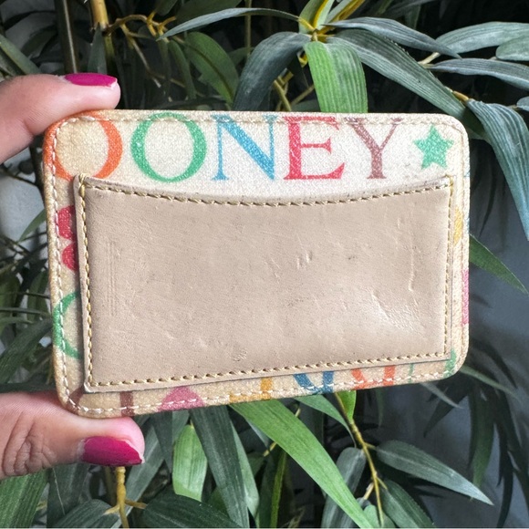 Dooney & Bourke Vintage Y2K Multicolor Card Holder - Picture 2 of 4